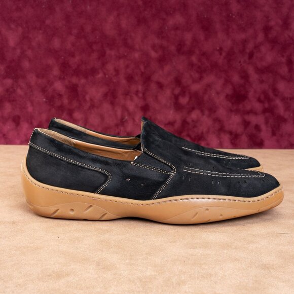 Michael Toschi Men Antibac CIS Comfortable Cusion Black Leather Loafers Sz 12M - Picture 4 of 9